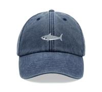 Great White Shark Baseball Cap Vintage Washed Unisex Dad Hat Adjustable Fishing