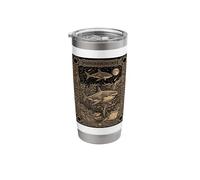 Great White Shark Constellation Tarot Card Occult Stainless Steel Insulated Tumbler