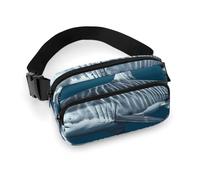 Great White Shark Fanny Pack for Women Men Adjustable Waist Bag Belt Bag for Travel Sports Hiking, style, 20x13cm