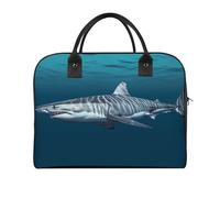 Great White Shark Laptop Tote Bag Casual Travel Handbag Multi Pocket Shoulder Bags for Work Travel