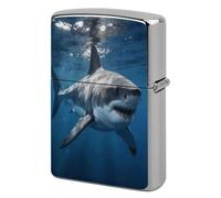Great White Shark Lighter Case Cover Metal Lighter Case