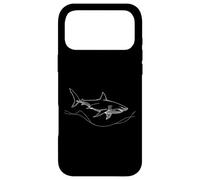 Great White Shark Line Art Ocean Predator Marine Life Case for iPhone 17 Pro Max