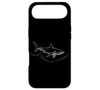 Great White Shark Line Art Ocean Predator Marine Life Case for iPhone Air