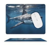 Great White Shark Mouse Pad Mouse Mat 10 X 8 Inch