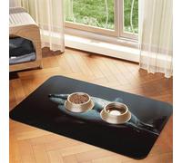 Great White Shark print Cats Pet Bowl Placemat Pet Feeding Mats for Dogs, Non-Slip PU Leather Tablecloth for Pets