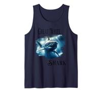 Great White Shark, Shark Swimming in The Ocean Tank Top