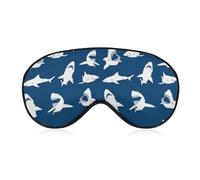 Great White Shark Sleep Eye Mask Sleeping Light Blocking Cover Night Blindfold for Travel Nap