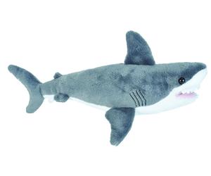 GREAT WHITE SHARK SOFT TEDDY BEAR TOY WILD REPUBLIC CUDDLEKINS 40cm CUDDLY KIDS