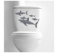 Great White Shark Stickers [Waterproof] Photographic Quality Toilet & Bathroom Decal, Fish Tank Decor Graphics DIY Peel & Stick Perfect for Cars & Other Home Projects. LaoGraphics® (Sharks)