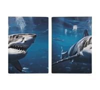 Great White Shark Travel Passport Holder with Credit Card Slots And Boarding Pass Slot Passport Book Holder for Passports Credit Cards Boarding Passes
