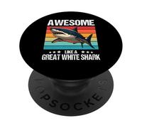 great white sharks Awesome like a great white shark PopSockets Adhesive PopGrip