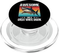 great white sharks Awesome like a great white shark PopSockets PopGrip for MagSafe
