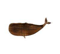 (Great White Whale) Wooden Whale Wall Decor, Wall Art Whale Fish Decorative, Whale Wall Art Sculpture Home Decor, Coastal Ocean Sea Animal Sculpture