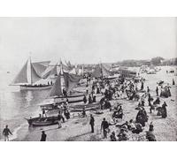 Great Yarmouth Norfolk England. A typical scene on the beach in the 19th century. From Around The Coast An Album of Pictures from Photographs of the Chief Seaside Places of Interest in Great Britain