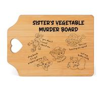 Greatabox Sister Gifts, Sister Birthday Gifts, Sister Gifts from Sister Brother, Cutting Board Gifts for Sister on Her Birthday Wedding Christmas - Special and Decor Bamboo Cutting Board Kitchen