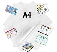 GreatDio® (80 Micron) Laminating Pouch Film (A4 Size) Pack of 100 pcs Clear Transparent Laminating Pouch Film (Waterproof)-Protect Your Memorable and Important Documents and Cards.