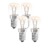greate 4X E14 Oven Light Bulb 25W 300 Degrees Heat Resistant - Oven Bulbs 25W 300C for Salt Crystal lamp, Microwave, Lava lamp and More - 175 lumens & 2700K Warm White