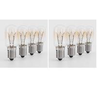 greate 4X Fridge Bulb 15W Screw E14 Warm White - Fridge Bulbs for Sewing Machine, Salt lamp, Freezer, Refrigerator - Sewing Machine Bulb 15W Screw with T22, 90 Lumens & 2700K - Fridge lamp (Pack of 2)