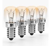 greate 4X Fridge Bulb 15W Screw E14 Warm White - Fridge Bulbs for Sewing Machine, Salt lamp, Freezer, Refrigerator - Sewing Machine Bulb 15W Screw with T22, 90 Lumens & 2700K - Fridge lamp