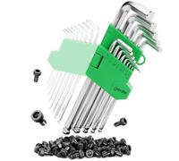 greate Allen Key Set with Ball end, 13-Piece - 1.27 to 10mm Hex Keys Made from CRV Steel with Sturdy Folding Holder - Hex Key Set, Alan Keys Sets, Hexagon Wrench, Allen Keys Sets