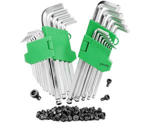 greate Allen Key Set with Ball end 13-piece - 1.27 to 10mm Hex Keys | Pack of 2 - Made from CRV Steel with Sturdy Folding Holder - Alan Keys Sets - Hexagon Wrench