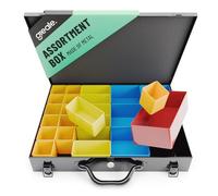 greate Metal Assortment Box with 23 Removable Containers - Small Parts Case Empty - Assortment Case Metal as Screw Case