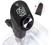 Greater Goods Kitchen Sous Vide - A Powerful Precision Cooking Machine at 1100 Watts; Ultra Quiet Immersion Circulator With a Brushless Motor (Onyx Black)