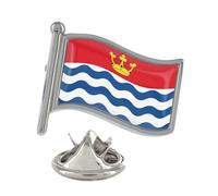 Greater London Ceremonial County England Flag Silver Lapel Pin Badge