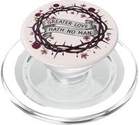 Greater Love Hath No Man Christian Scripture Faith Love PopSockets PopGrip for MagSafe
