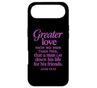 Greater Love Hath No Man John 15:13 Bible Verse Scripture Case for iPhone Air