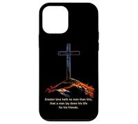 Greater Love Hath No Man Than This - John 15:13 Jesus Cross Case for iPhone 12 mini