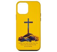 Greater Love Hath No Man Than This - John 15:13 Jesus Cross Case for iPhone 12 mini