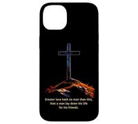 Greater Love Hath No Man Than This - John 15:13 Jesus Cross Case for iPhone 14 Plus