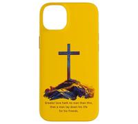 Greater Love Hath No Man Than This - John 15:13 Jesus Cross Case for iPhone 14 Plus