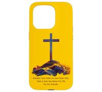 Greater Love Hath No Man Than This - John 15:13 Jesus Cross Case for iPhone 15 Pro