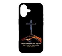 Greater Love Hath No Man Than This - John 15:13 Jesus Cross Case for iPhone 17