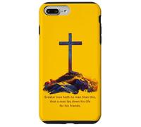 Greater Love Hath No Man Than This - John 15:13 Jesus Cross Case for iPhone 7 Plus/8 Plus