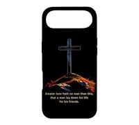 Greater Love Hath No Man Than This - John 15:13 Jesus Cross Case for iPhone Air