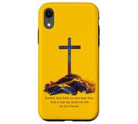 Greater Love Hath No Man Than This - John 15:13 Jesus Cross Case for iPhone XR