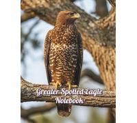 Greater Spotted Eagle Notebook: Birds 051/8.5x11/#/P/110