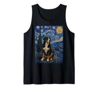 Greater Swiss Mountain Dog Van Gogh Starry Night Tank Top