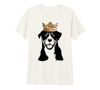 Greater Swiss Mountain Dog Wearing Crown Premium T-Shirt