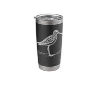 Greater Yellowlegs Line Art Birdwatcher Stainless Steel Insulated Tumbler