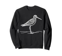 Greater Yellowlegs Line Art Birdwatcher Sweatshirt
