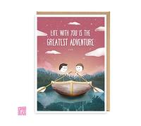 Greatest Adventure - LGBT Anniversary Card, Birthday Card Husband, Boyfriend, Gay Couple Love Card, Mr and Mr, Travel Couple Goals