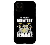 Greatest Drummer Vintage Music Retro Drum Set Graphic Case for iPhone 11