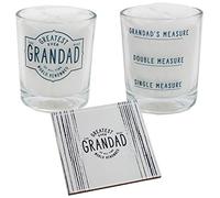 Greatest Ever Grandad Whisky Glass & Coaster Set Father's Day/Birthday Gift