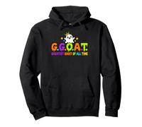 Greatest Ghost of All Time Goat Halloween Trick or Treating Pullover Hoodie