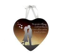 Greatest Gift is love - Reflections from the Heart Mirrored Hanging Plaque