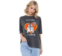 Greatest Mum In The Galaxy Oversize T-Shirt Star Wars Charcoal M